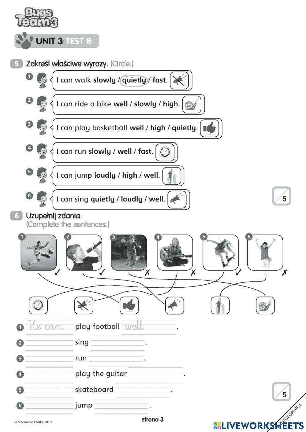 Bugs Team 2 Unit 1 Test A 6415463 | Bugs team Unit 3 test | Elzbieta1986