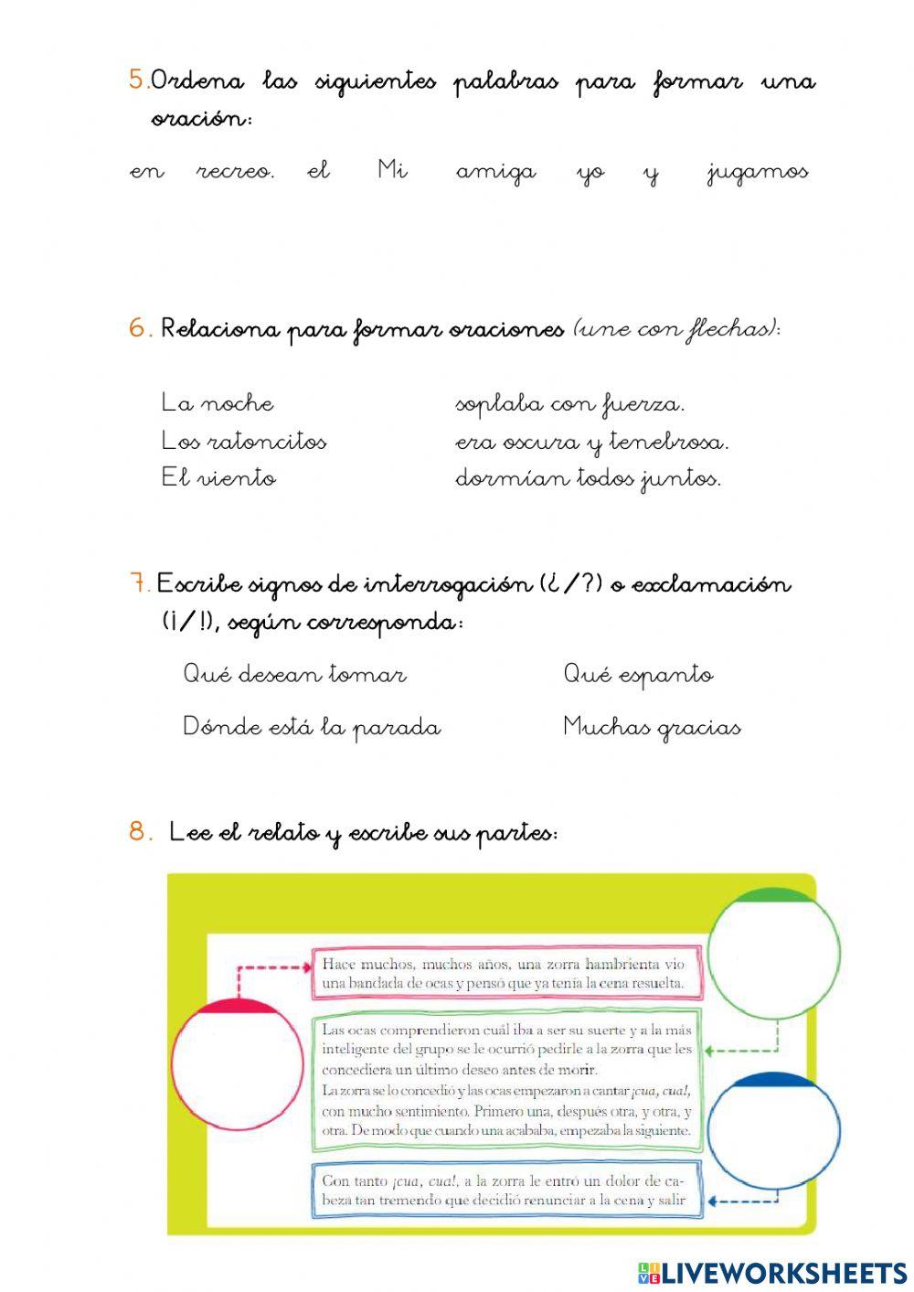 Repaso de lengua: tema 2