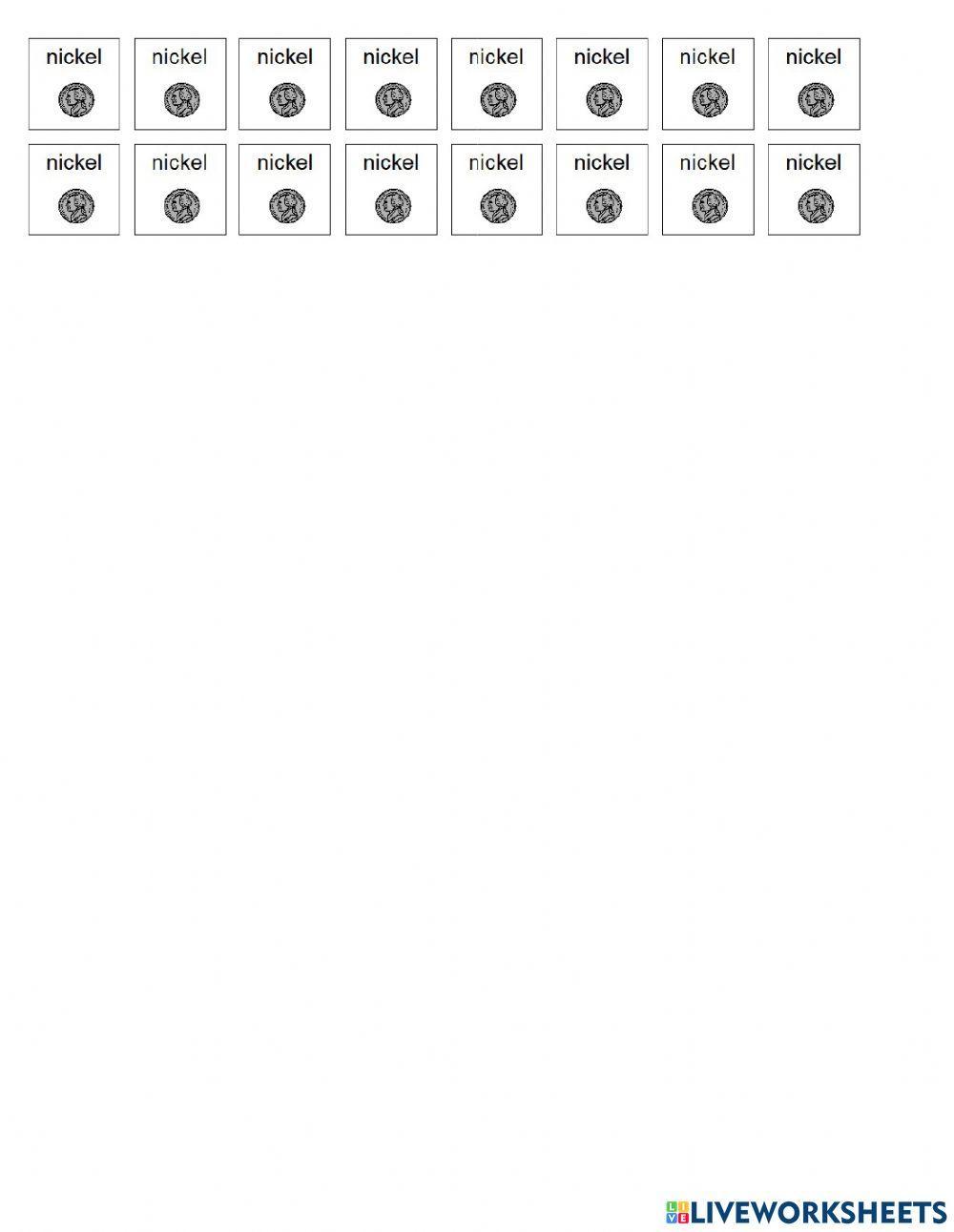 Paying with Nic Free Interactive Worksheets 712112