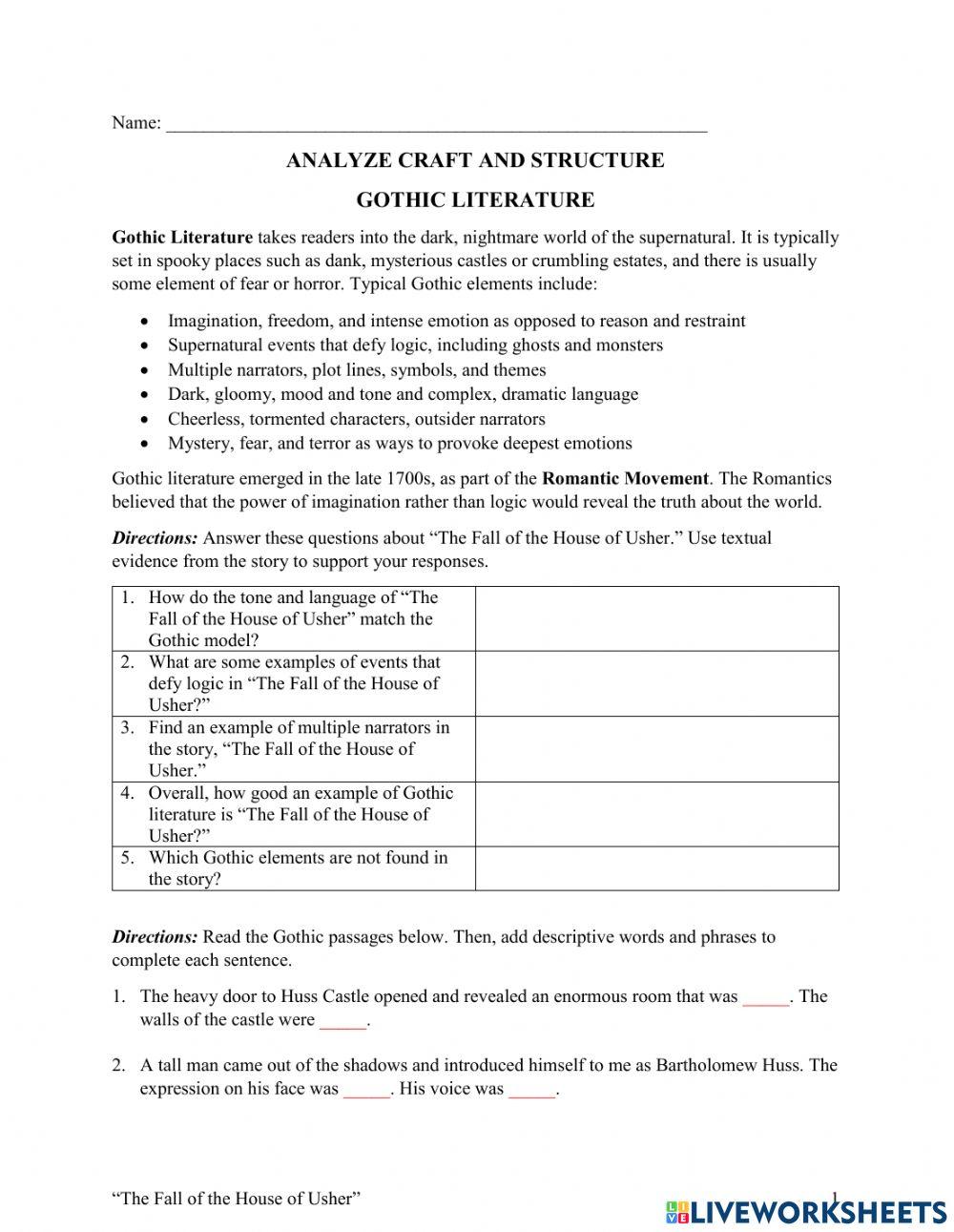 the-fall-of-the-house-of-usher-analyze-craft-and