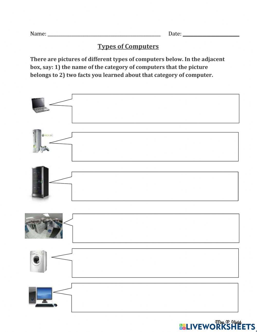 712309 | Categories of Computers | Patrilee McPhee-Hield
