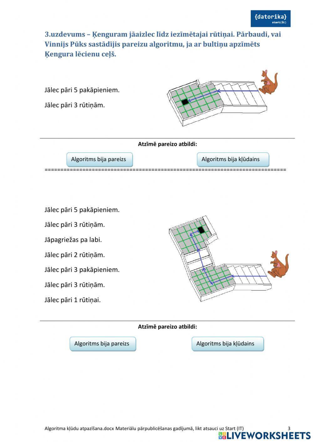 Algoritma kļūdu atpazīšana
