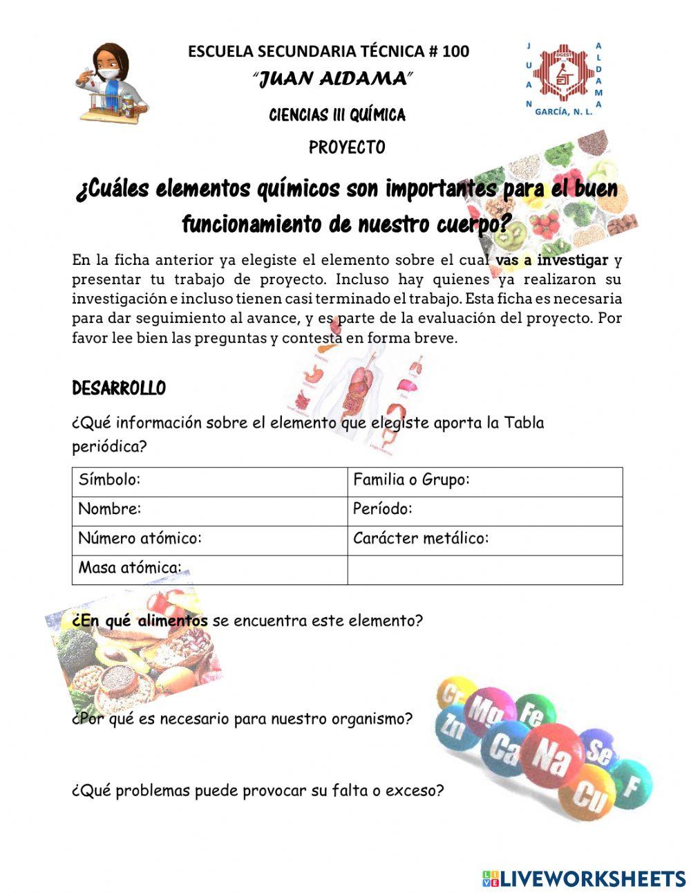 Proyecto-desarrollo-elementos importantes para el cuerpo