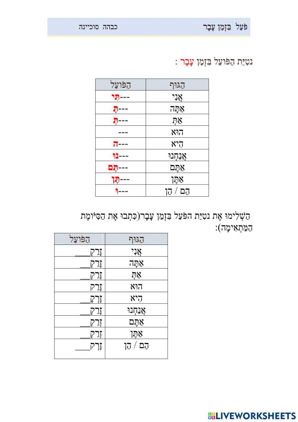 זמן עבר