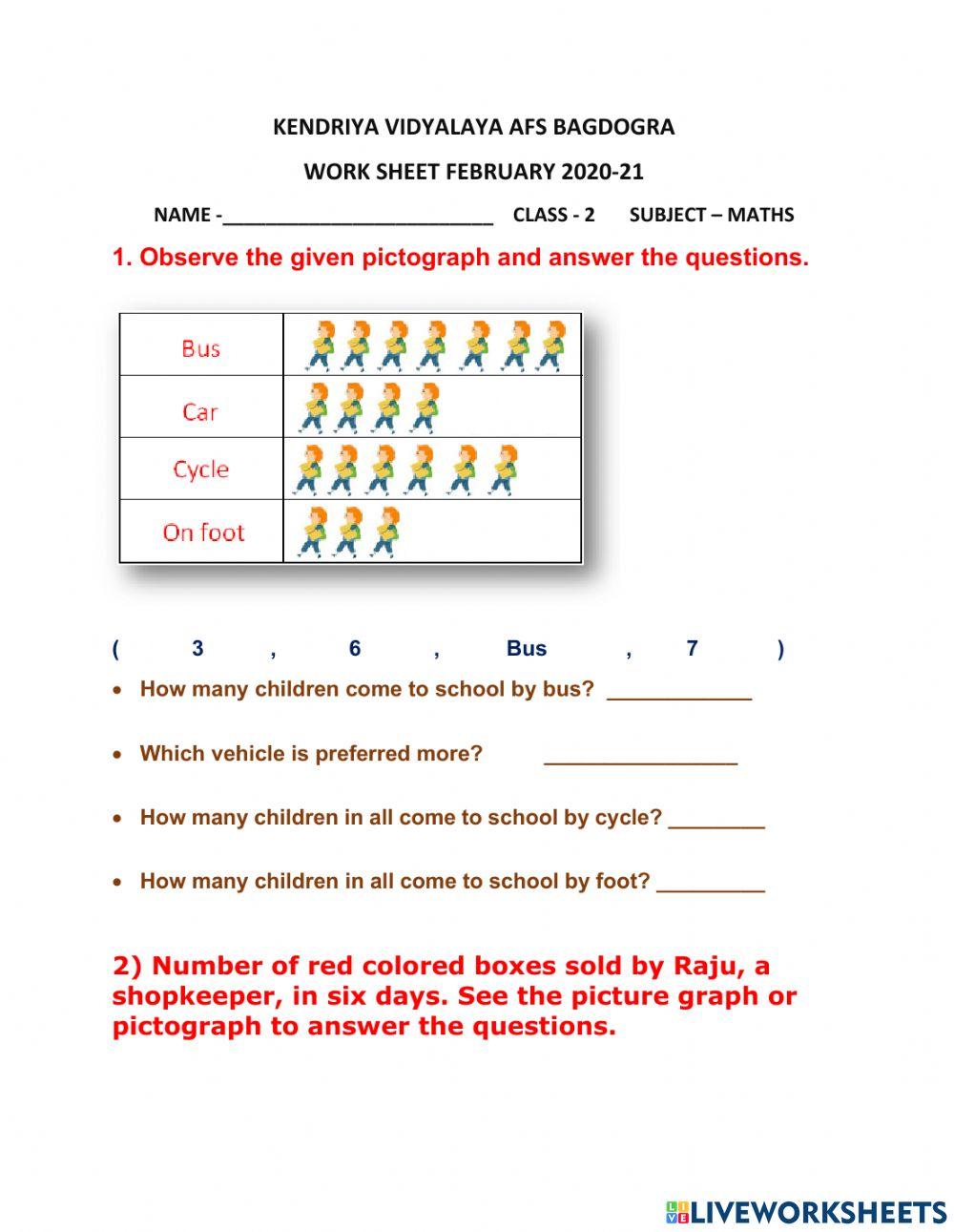 Ws 2 maths feb 2021