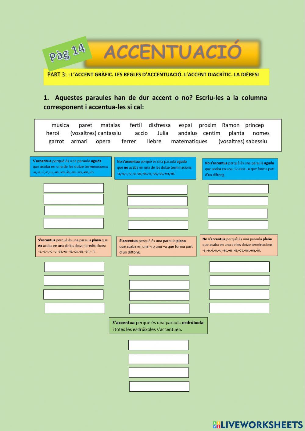 ACCENTUACIÓ Part 3. pàg 14