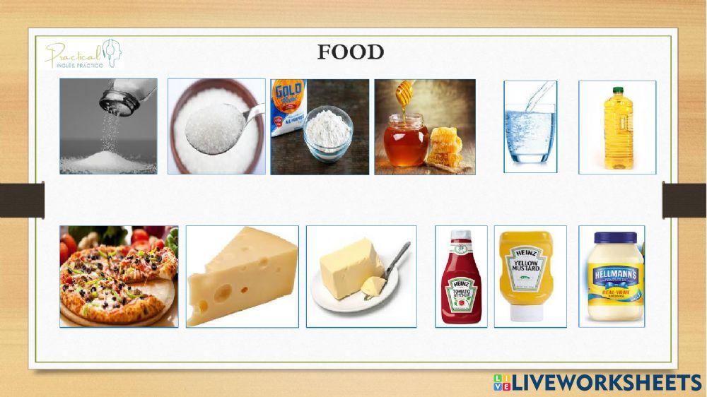 Vocabulary test - food - part 2