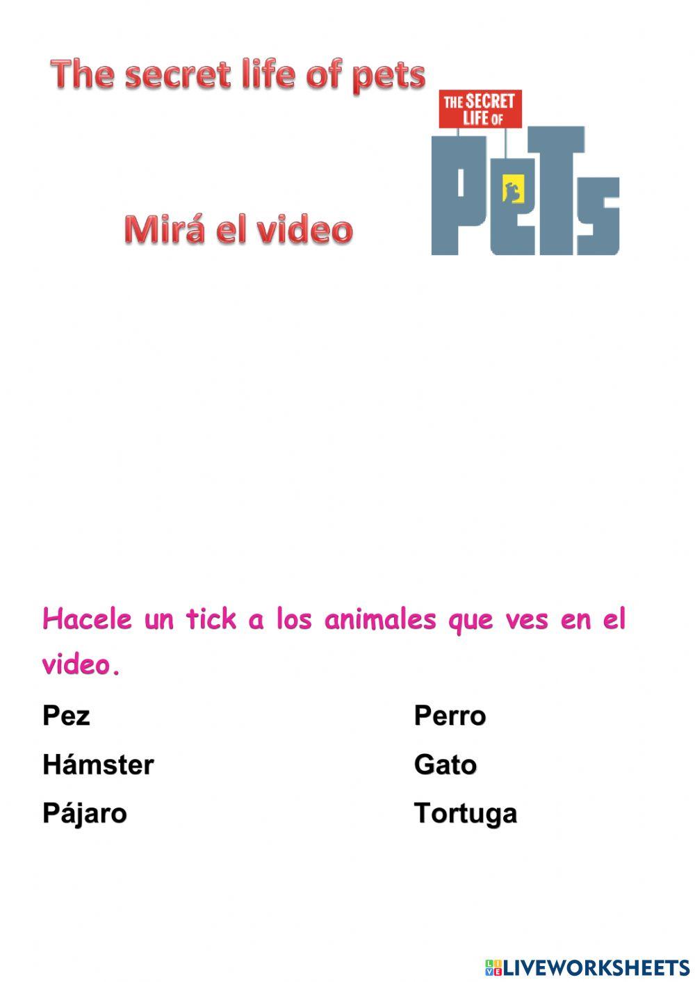 Spanish Secret life of pets