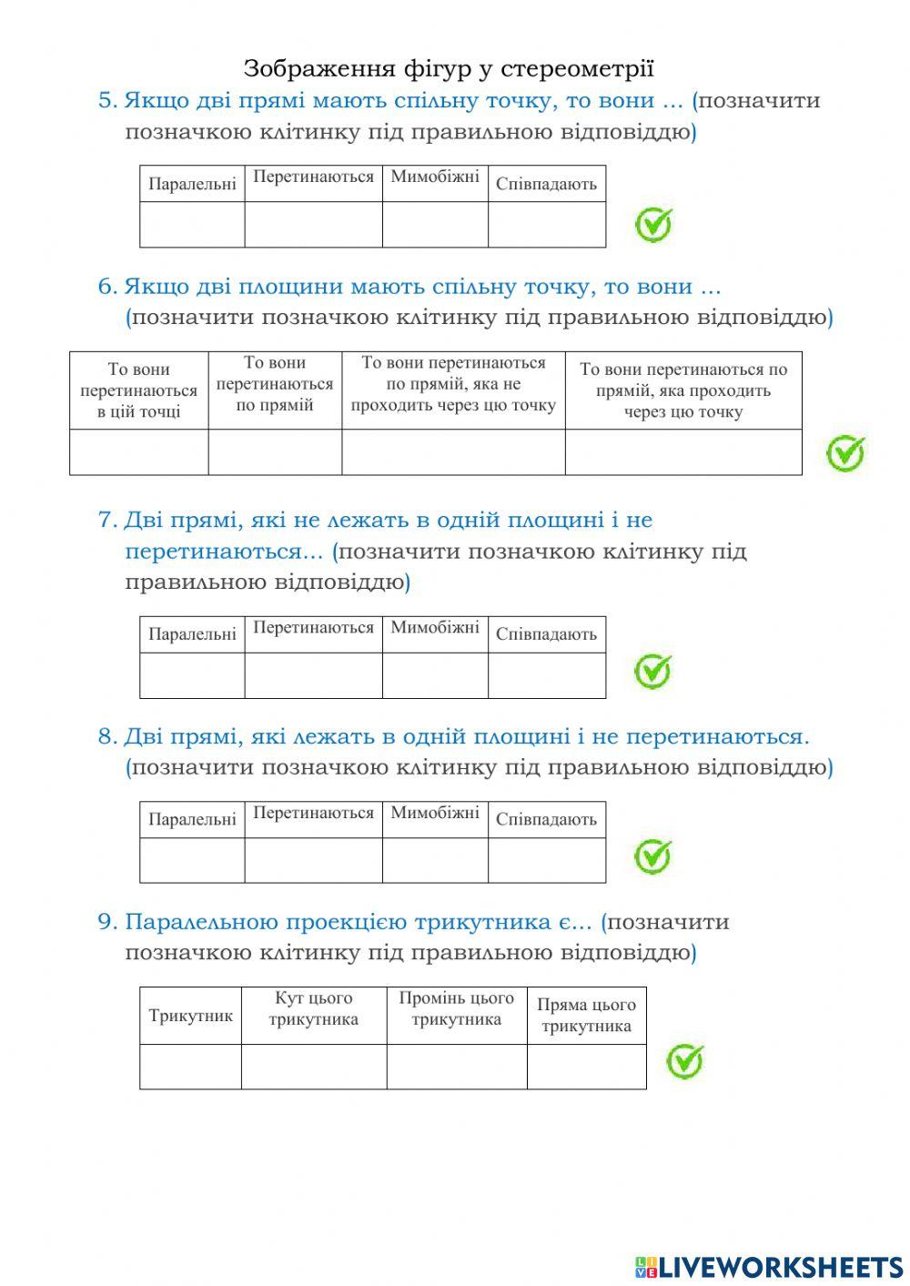 Зображення фігур
