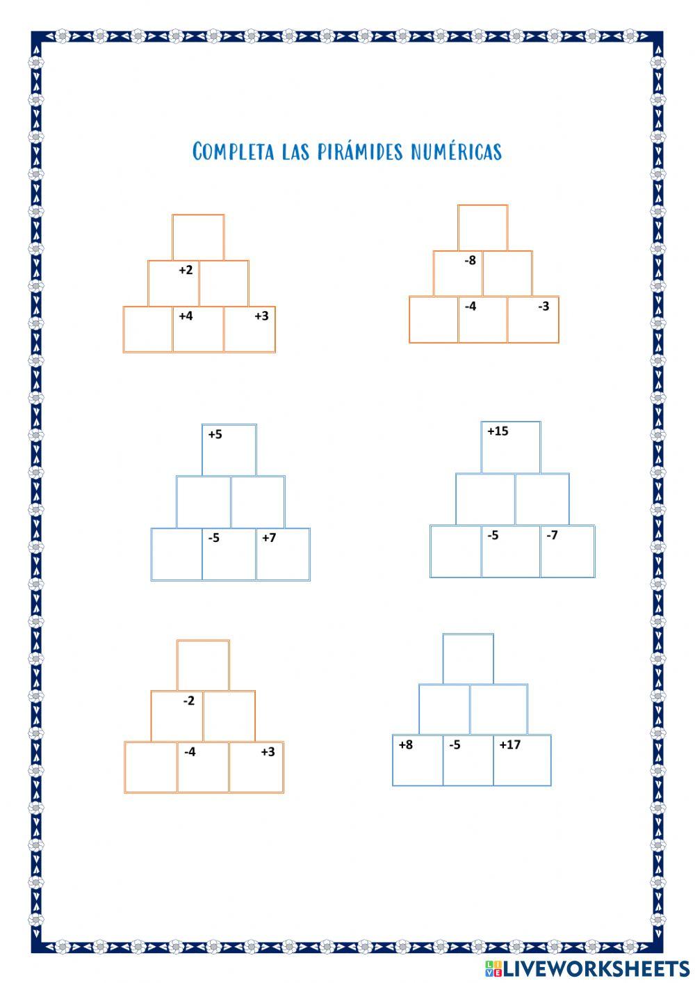 Píramides números enteros