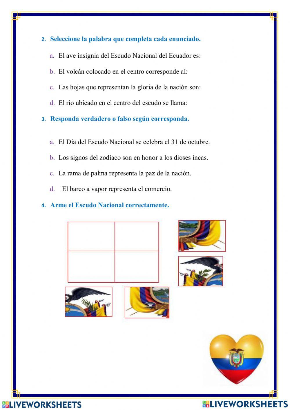 El Escudo Nacional del Ecuador