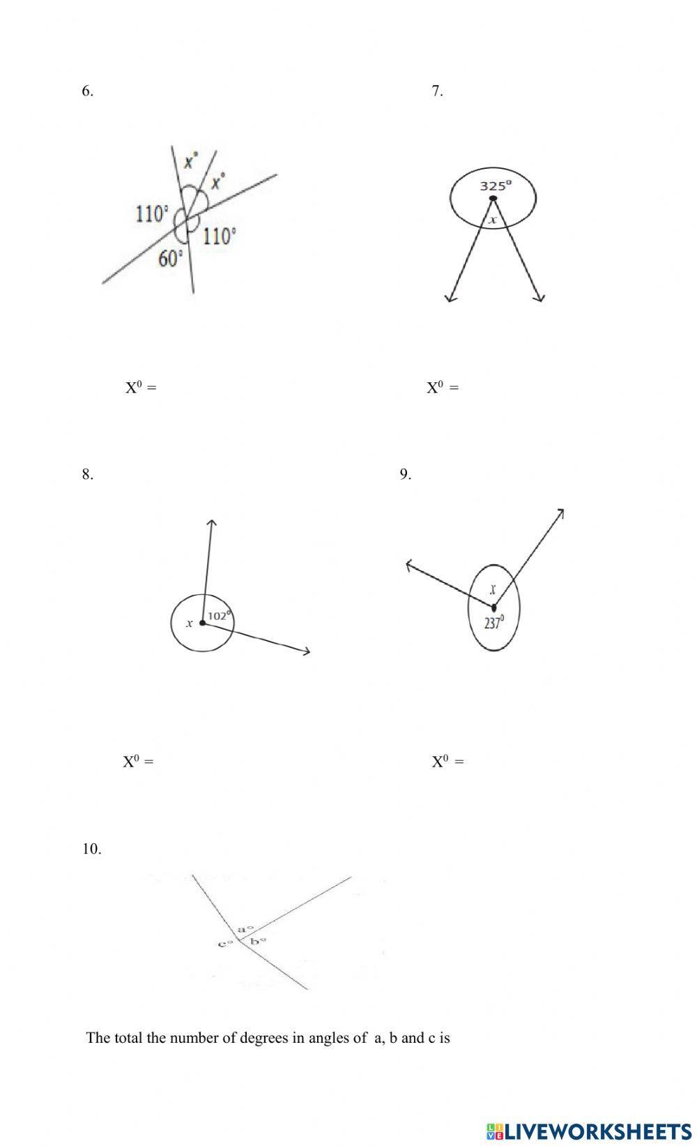 Complementary, Supplementary, Vertical, and Adjacent Angles, image size:1000x1643