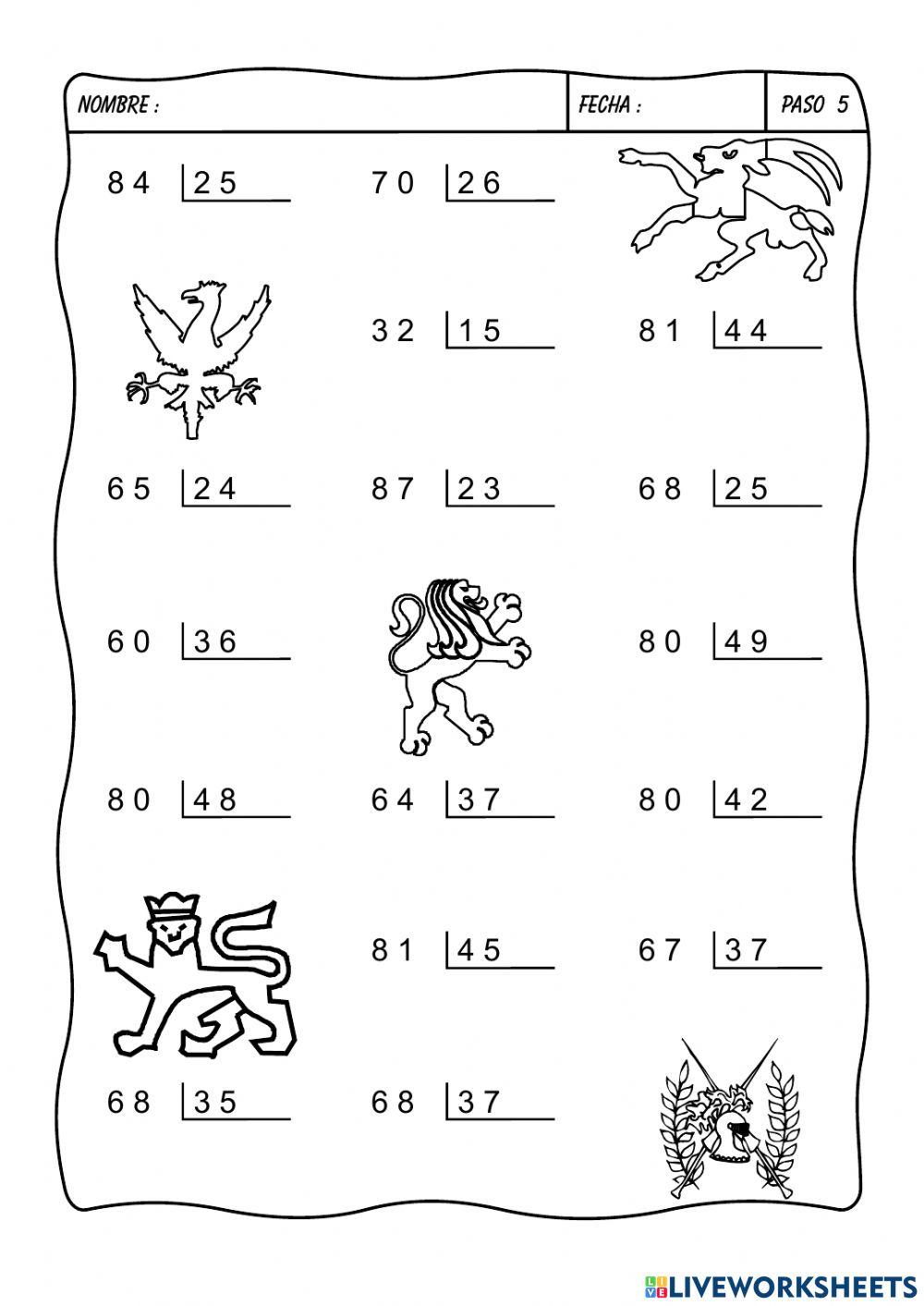 Divisiones por dos cifras