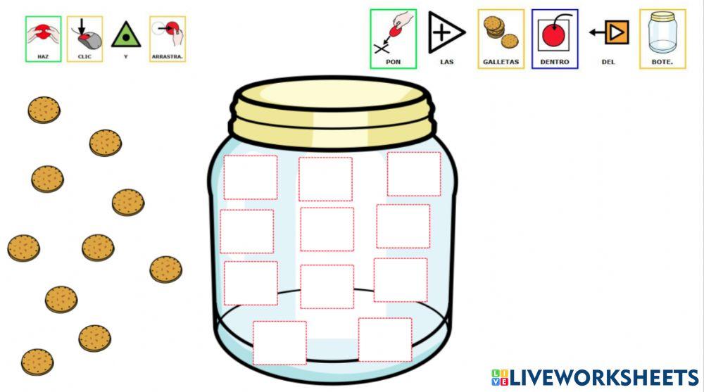 dentro fuera drag and drop