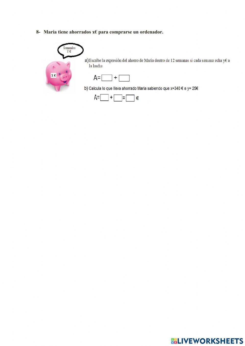 Operaciones con polinomios