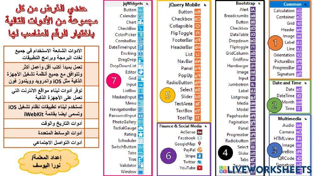التدريب الأول الوحدة الثالثة