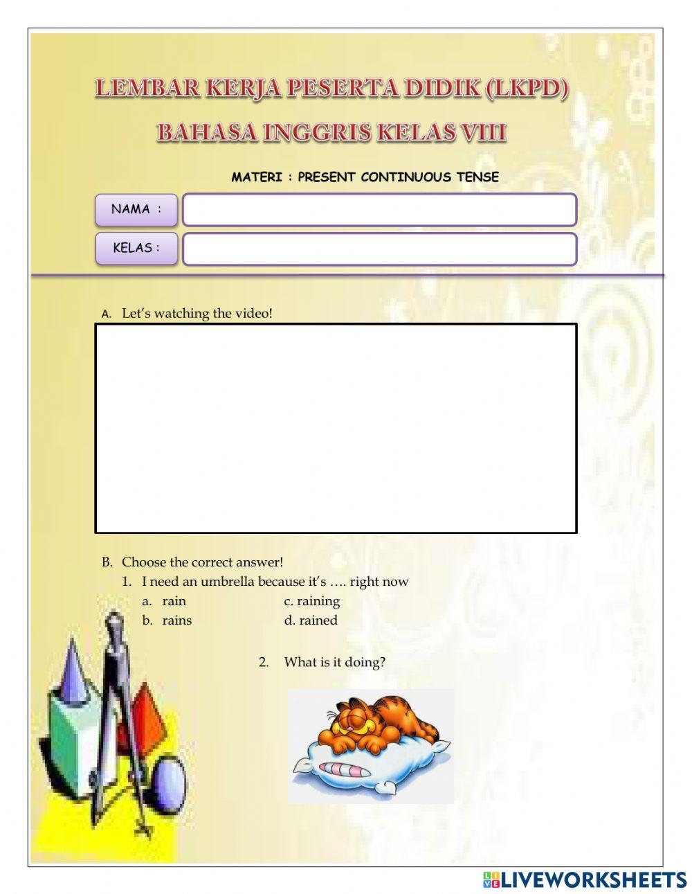 Present Continuous Tense