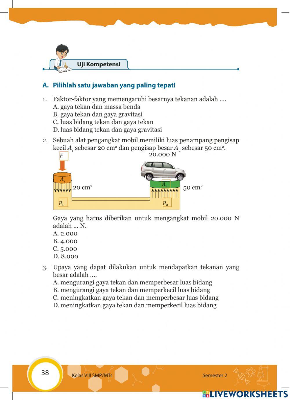 Uji kompetensi tekanan