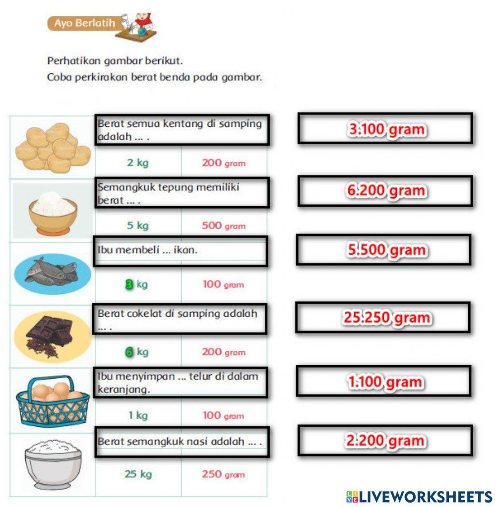 Muatan matematika tema 6 st2 pb6