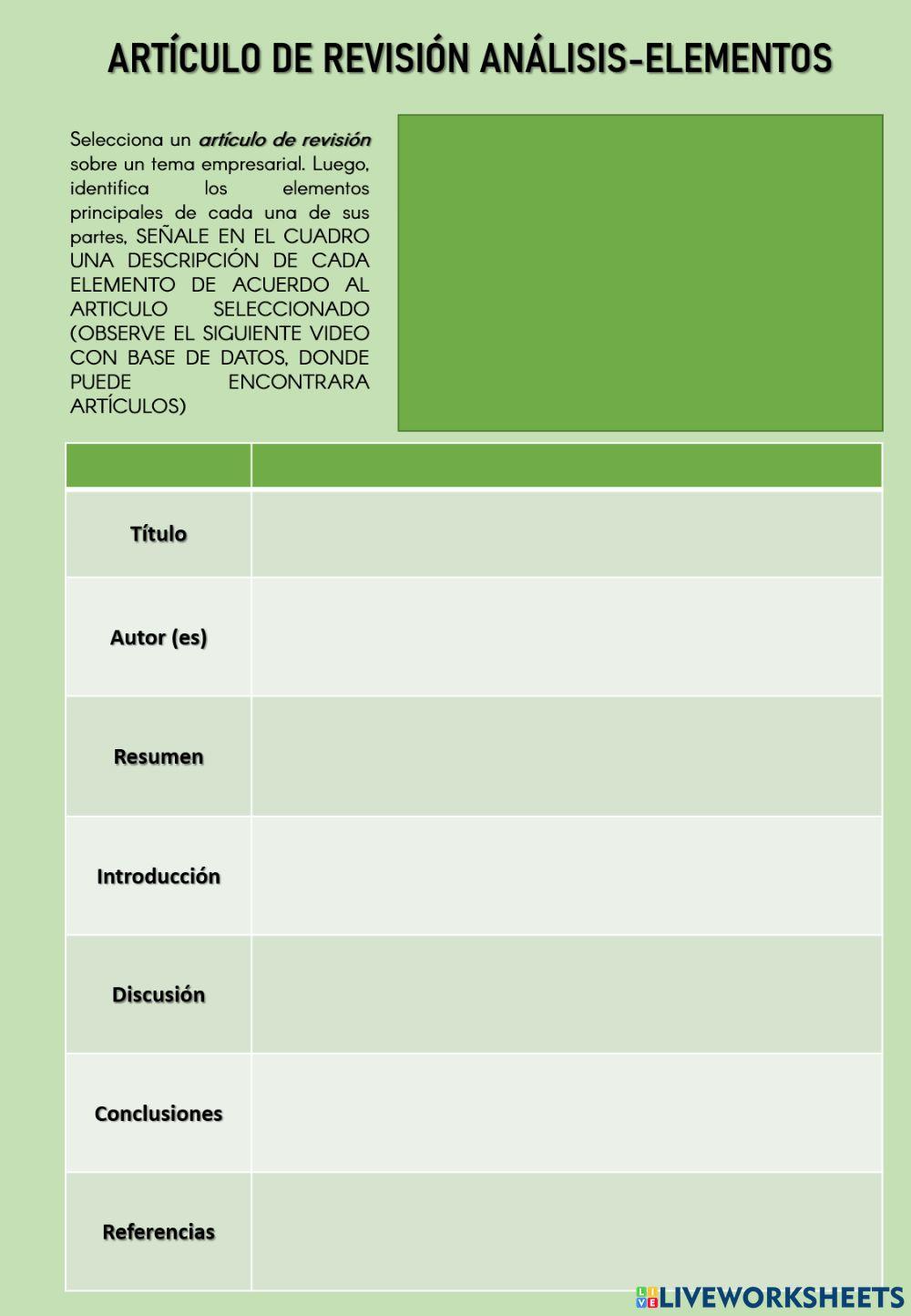ARTÍCULO DE REVISIÓN ANÁLISIS-ELEMENTOS 