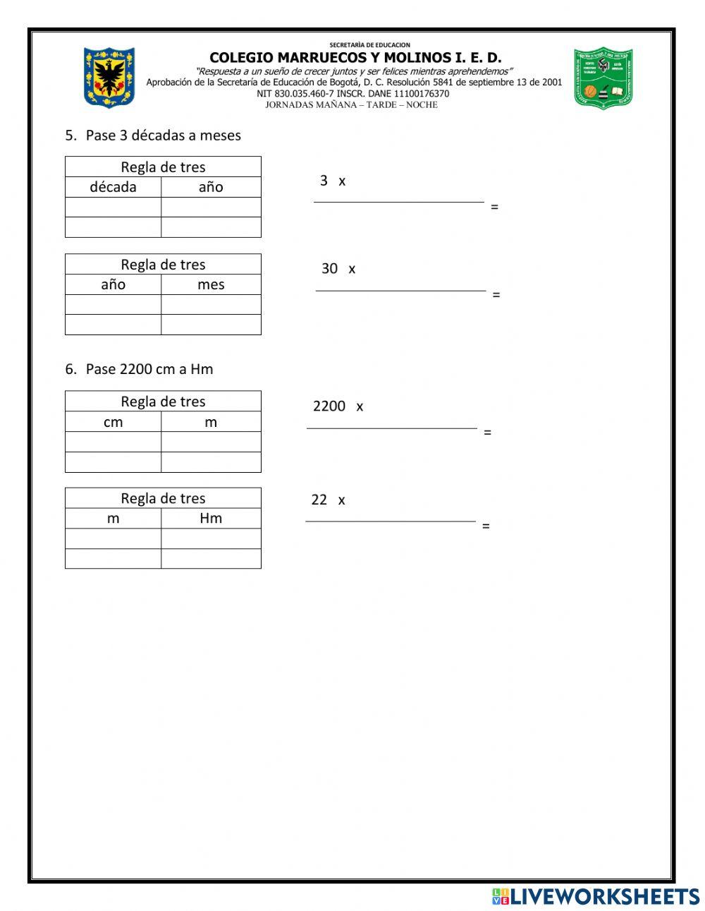 Conversión de unidades