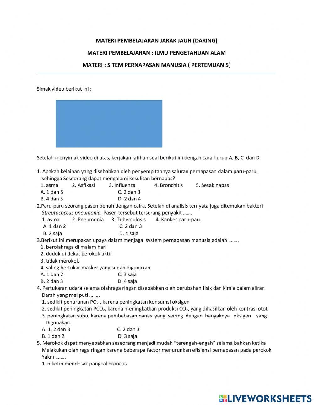 IPA SISTEM PERNAPASAN 8-2 minggu ke 5