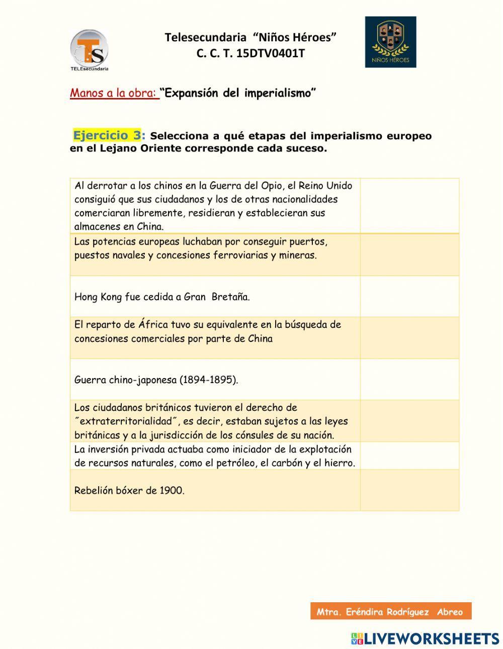 Desarrollo del imperialismo