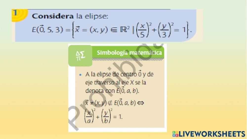 Ecuaciones cartesianas de la circunferencia y la elipse
