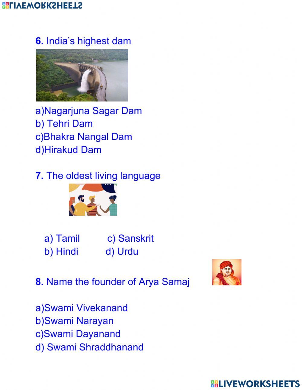 General Knowledge interactive activity | Live Worksheets