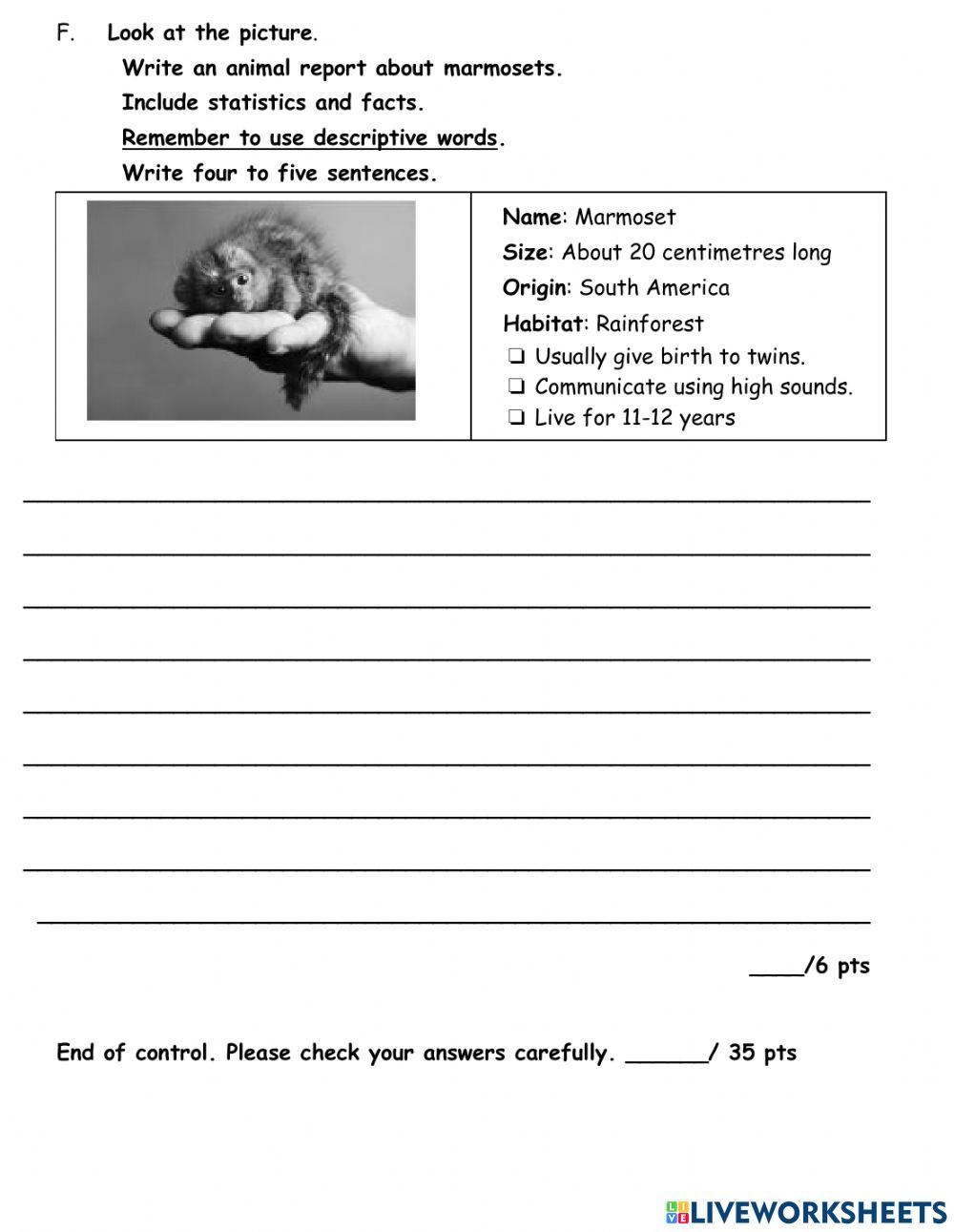 P5 English Unit 5 Control 