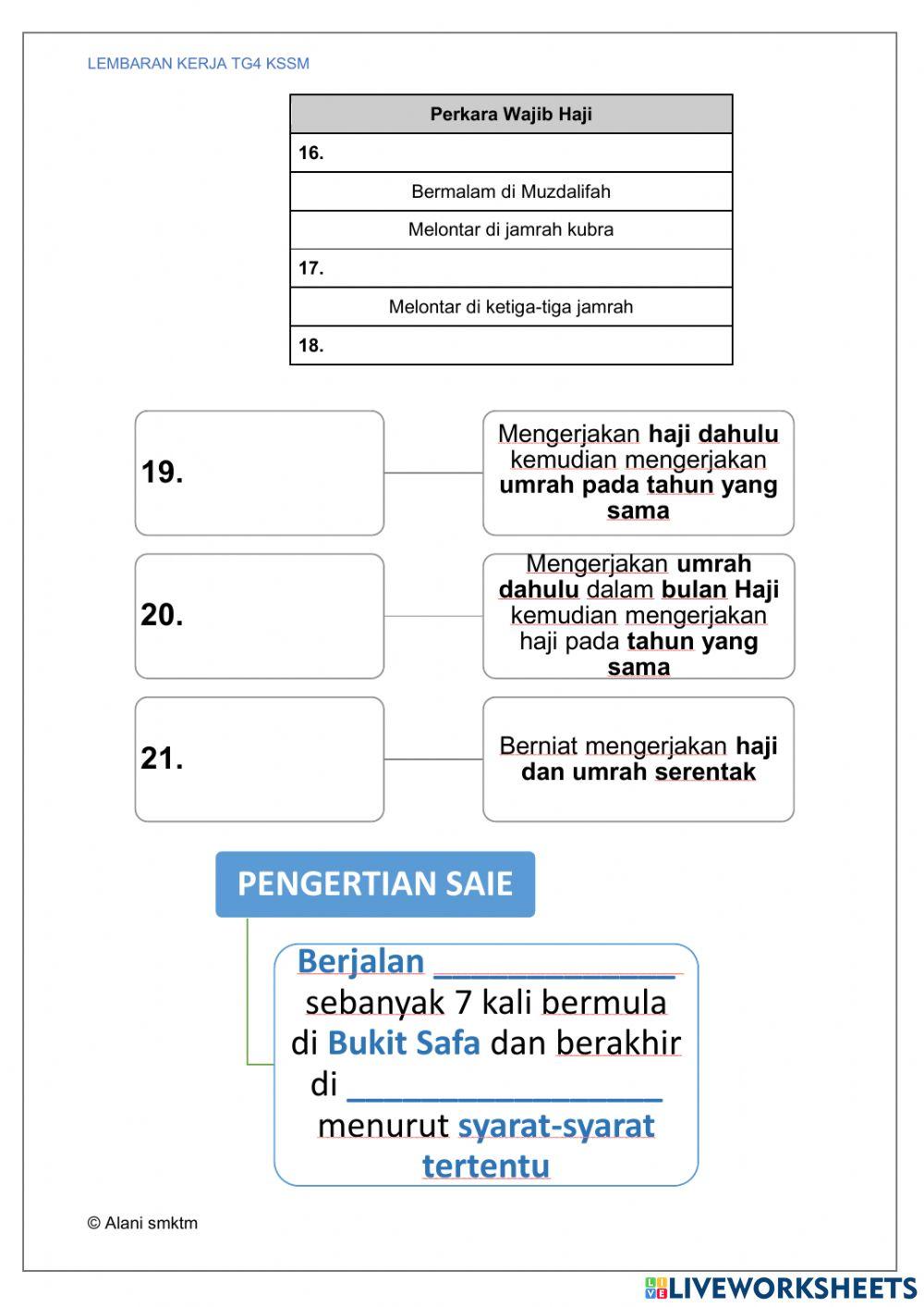 Tg4 kssm haji & umrah