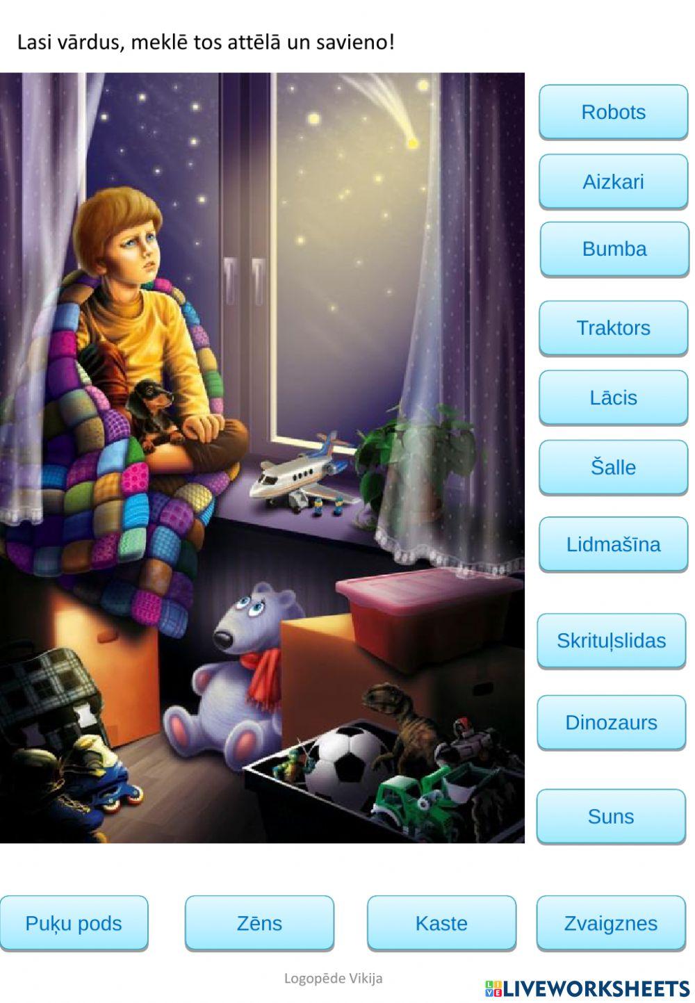 Vārdu lasīšanas vingrinājumi