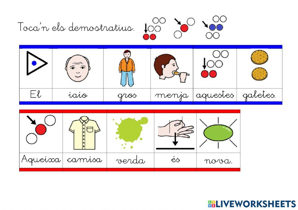 Identificar els determinants demostratius i possessius.