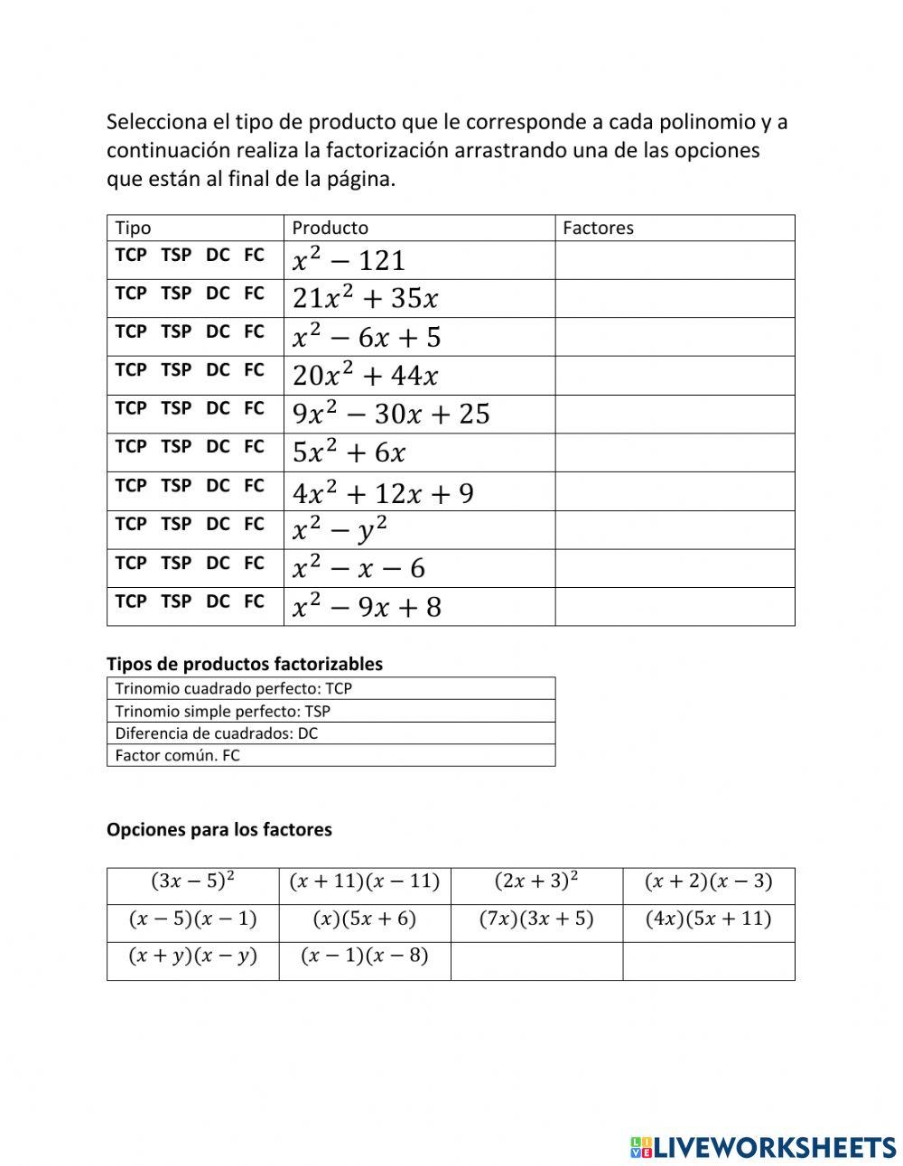 Factorización