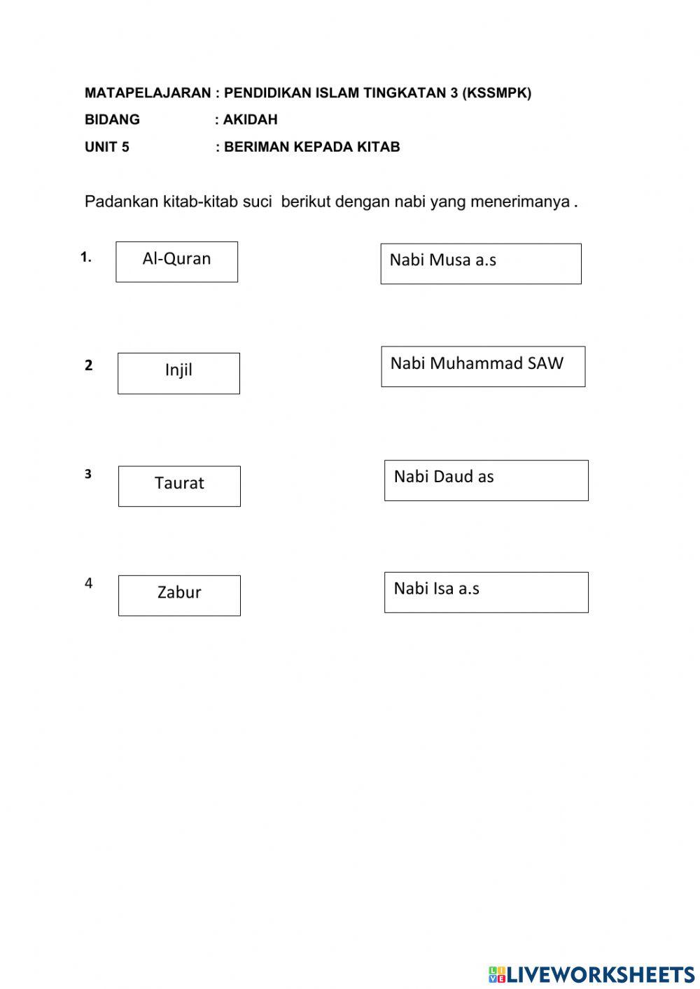 Beriman kepada kitab