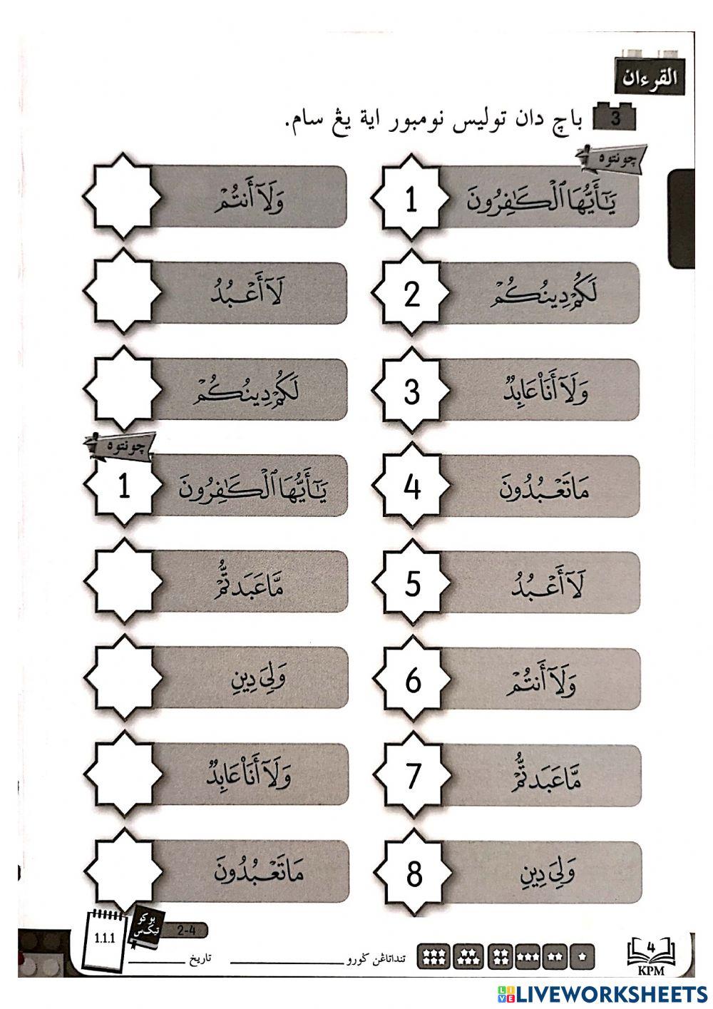 Al:Quran (Tilawah) : Membaca Surah Al Kafirun