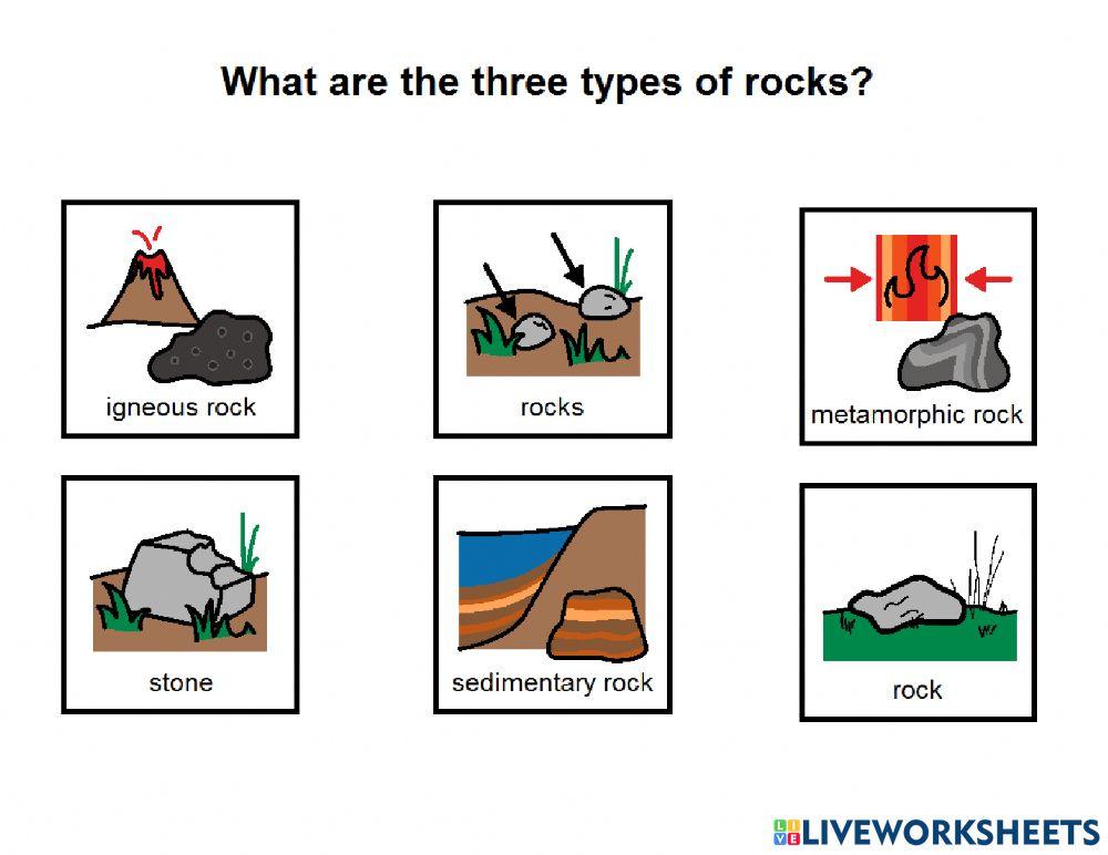 3 types of rocks