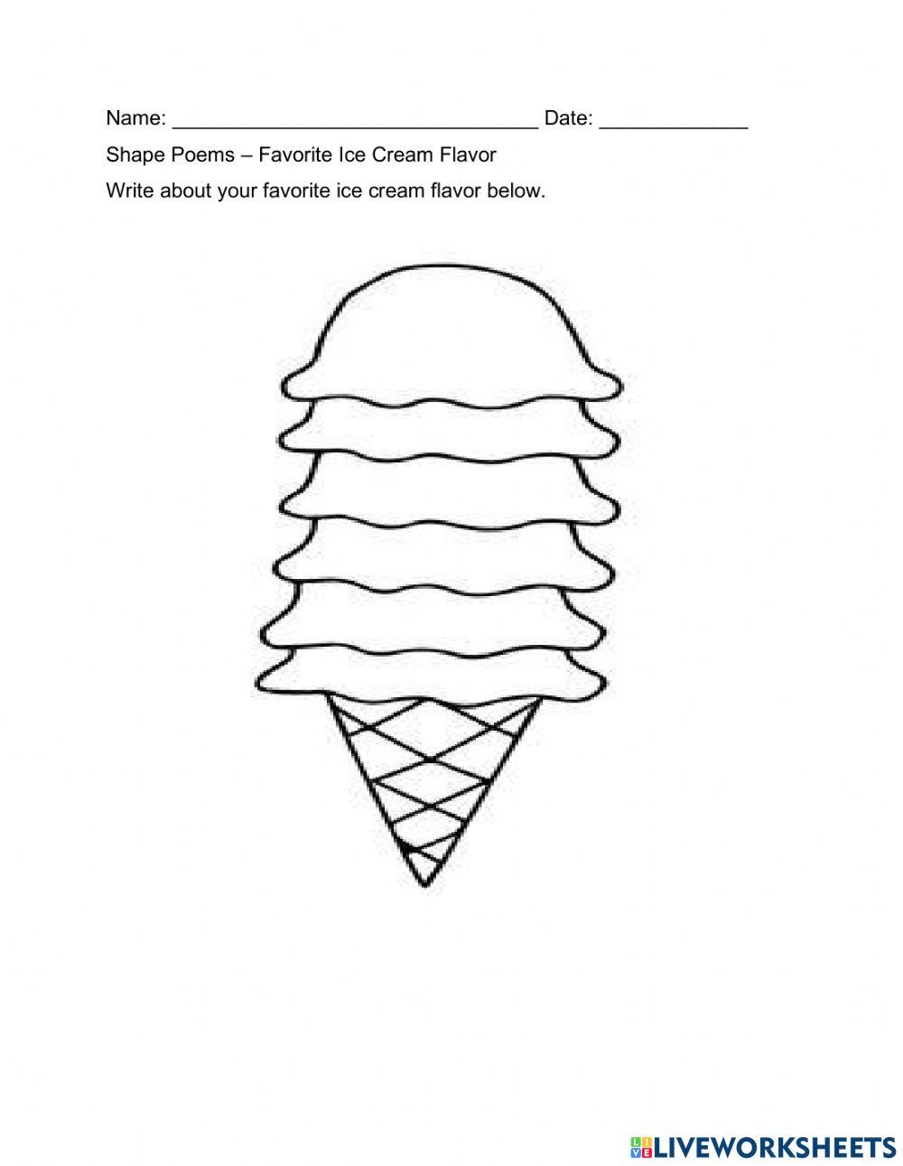 Shape Poem - Ice Cream