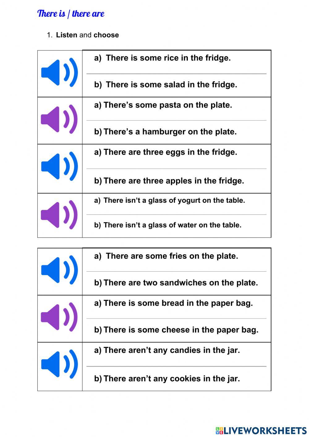 There is - There are