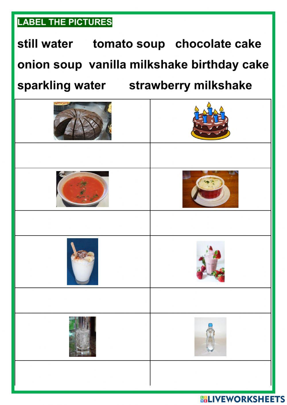 Food and drink - easy