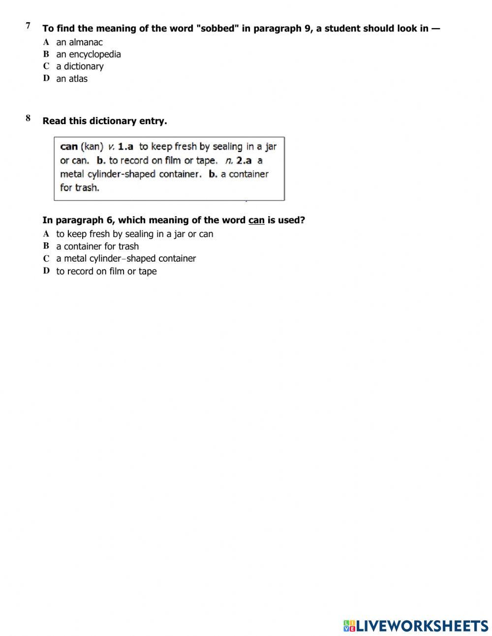 Word Reference Materials Graded Assignment