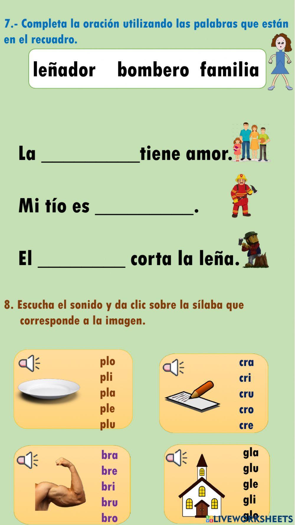 examen de lenguaje 2
