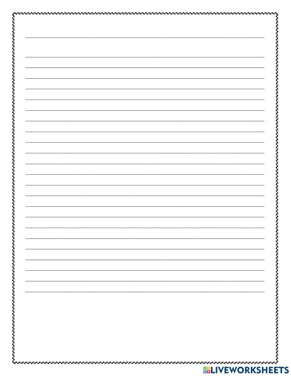 Blank Writing Paper