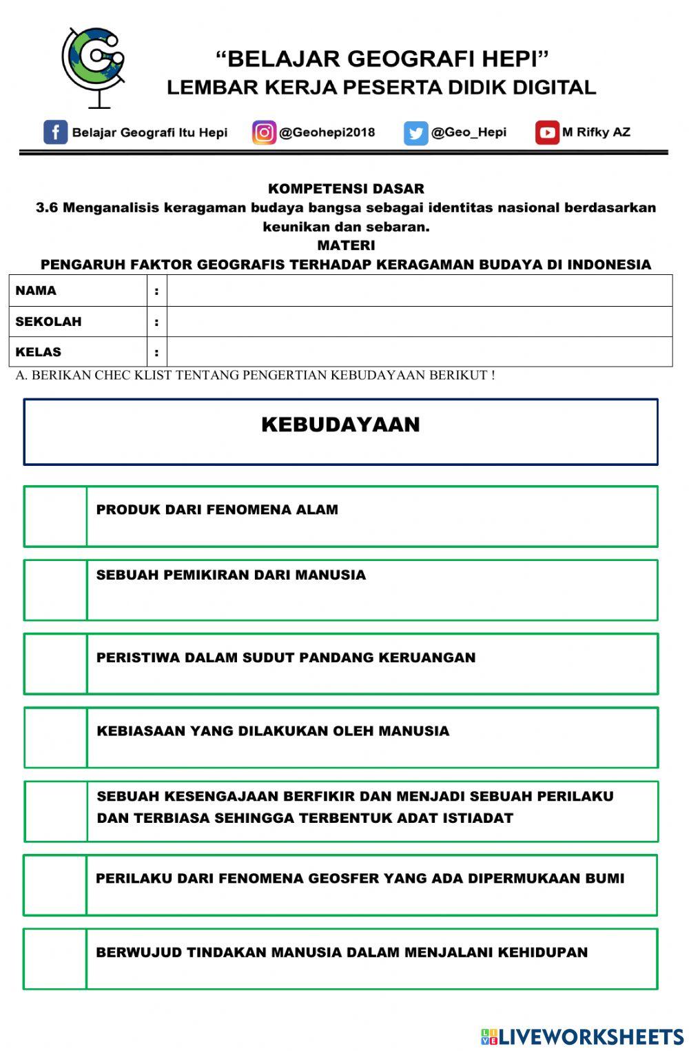 Keragaman Kebudayaan Indonesia Keragaman Kebudayaan Indonesia