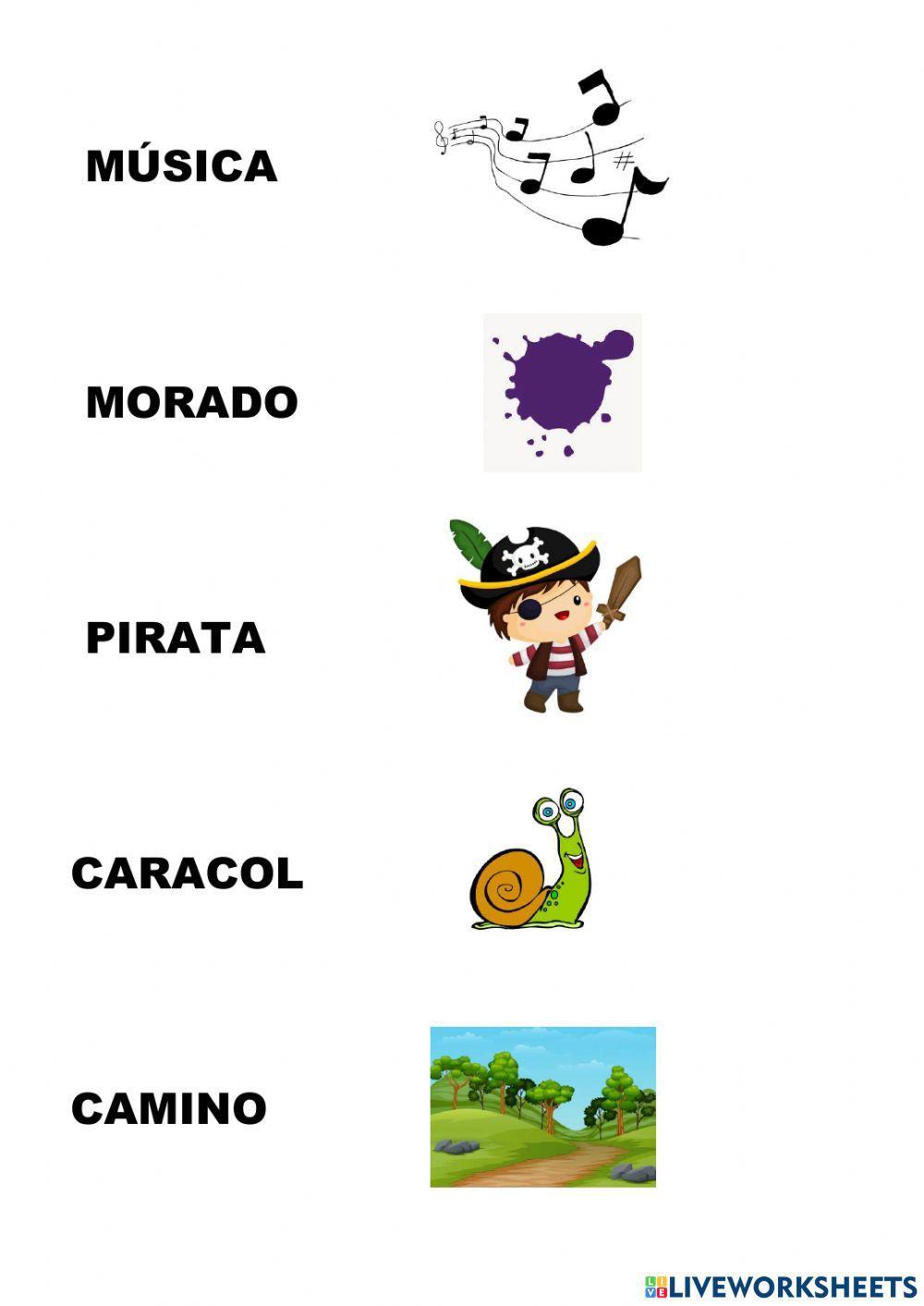 Marca la sílaba escuchada