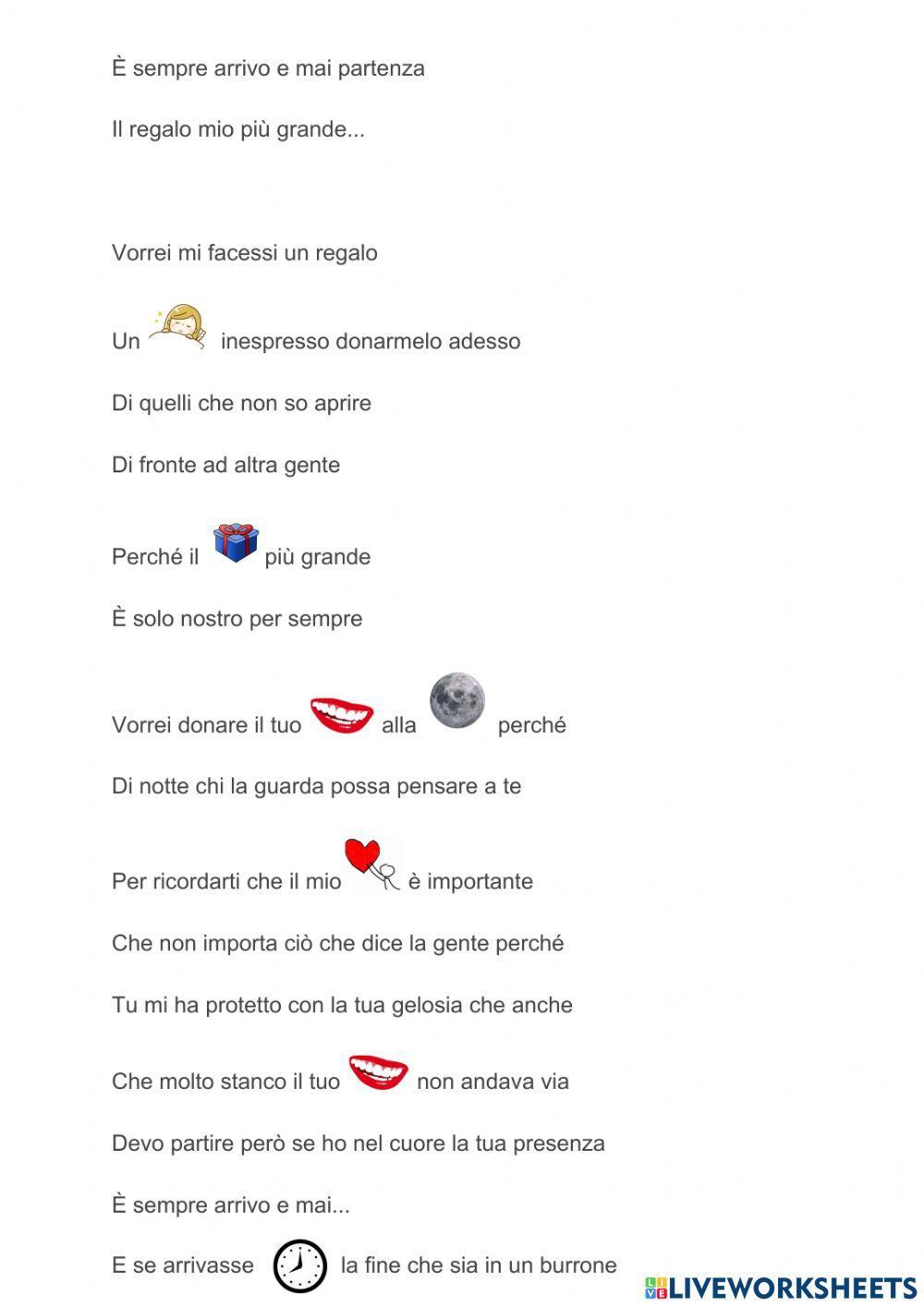 Canzone: Il Regalo Più Grande - Tiziano Ferro Canzone: Il Regalo Più Grande - Tiziano Ferro