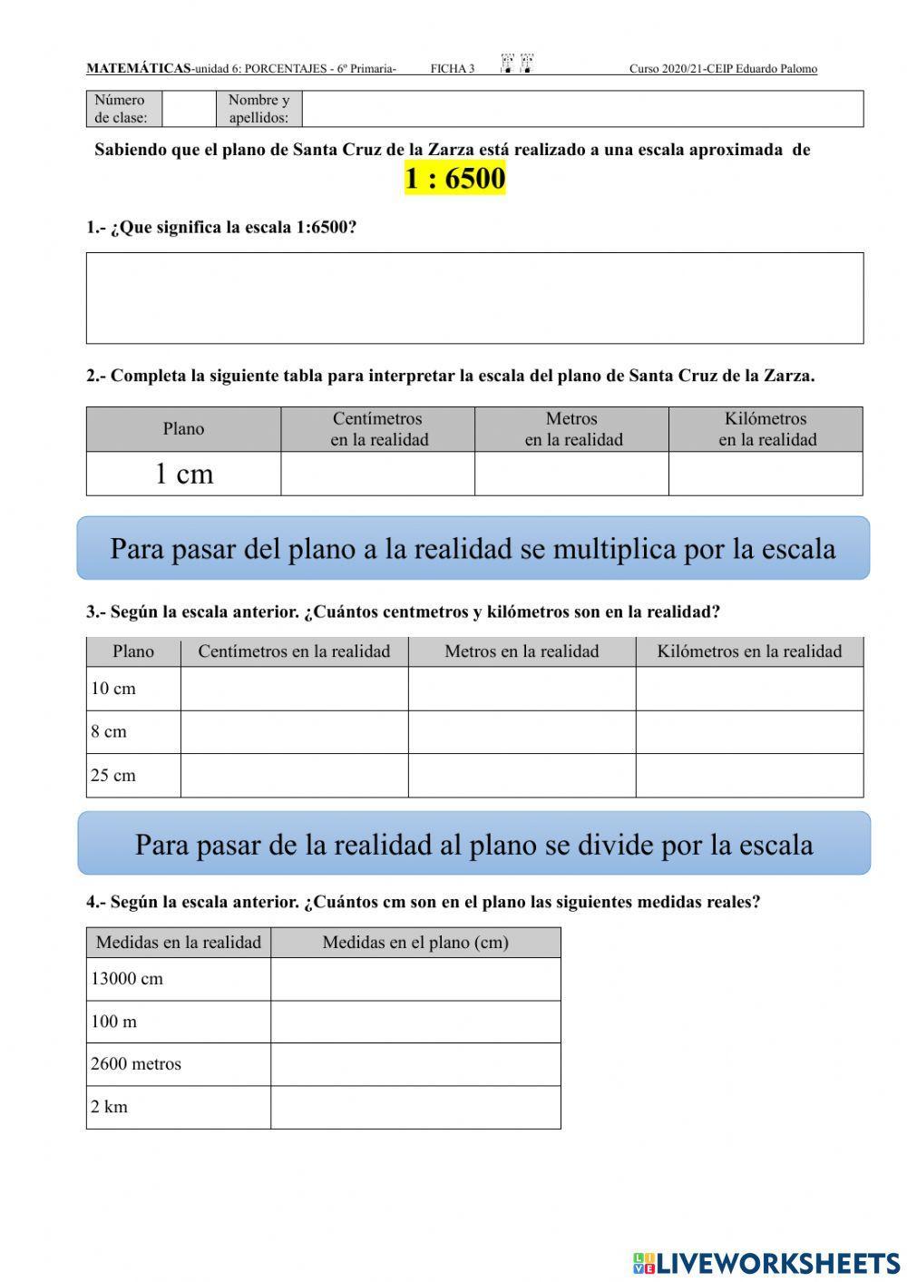 Interpreto el plano de mi localidad