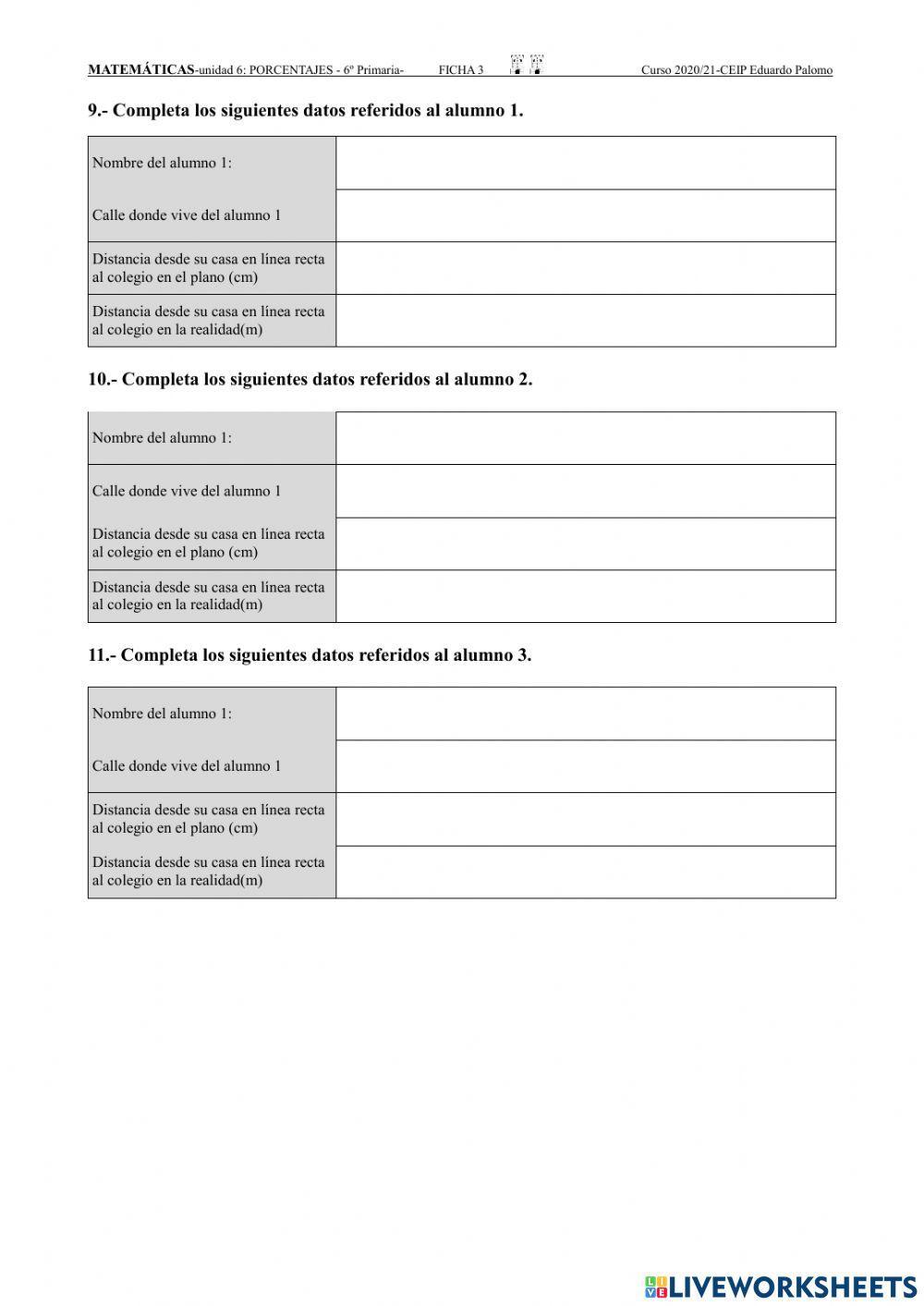 Interpreto el plano de mi localidad