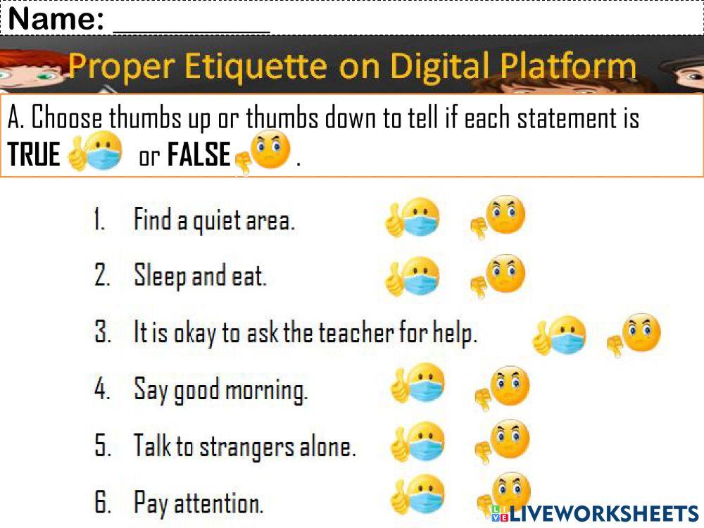 Proper Etiquette for Digital Platform