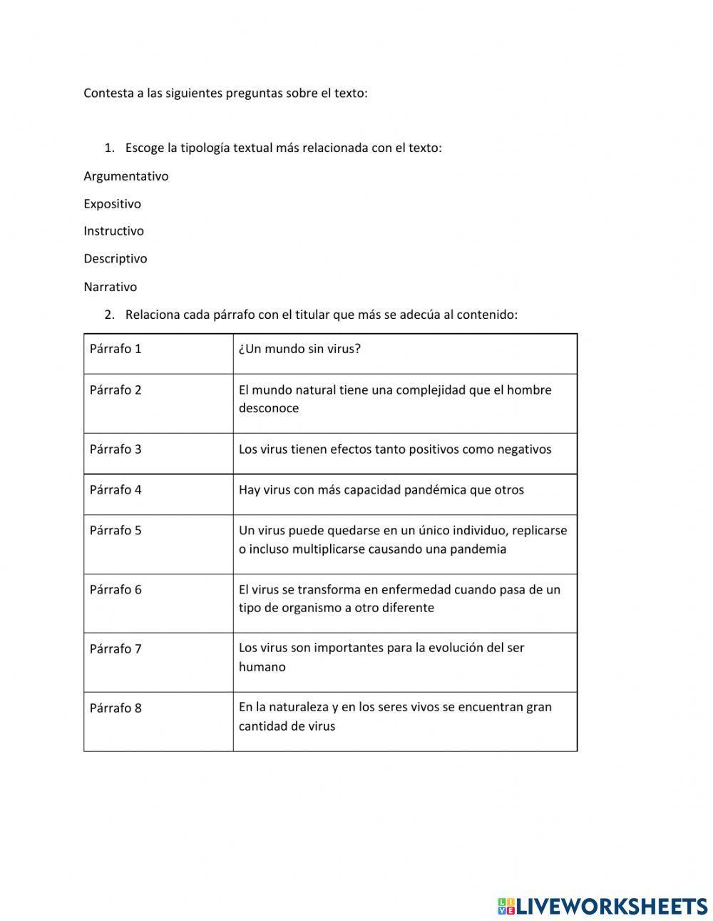 Comprensión lectora National Geographic